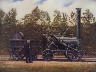 The Rocket and its designer, George Stephenson, the Father of British Railways, London and North Western Railway
